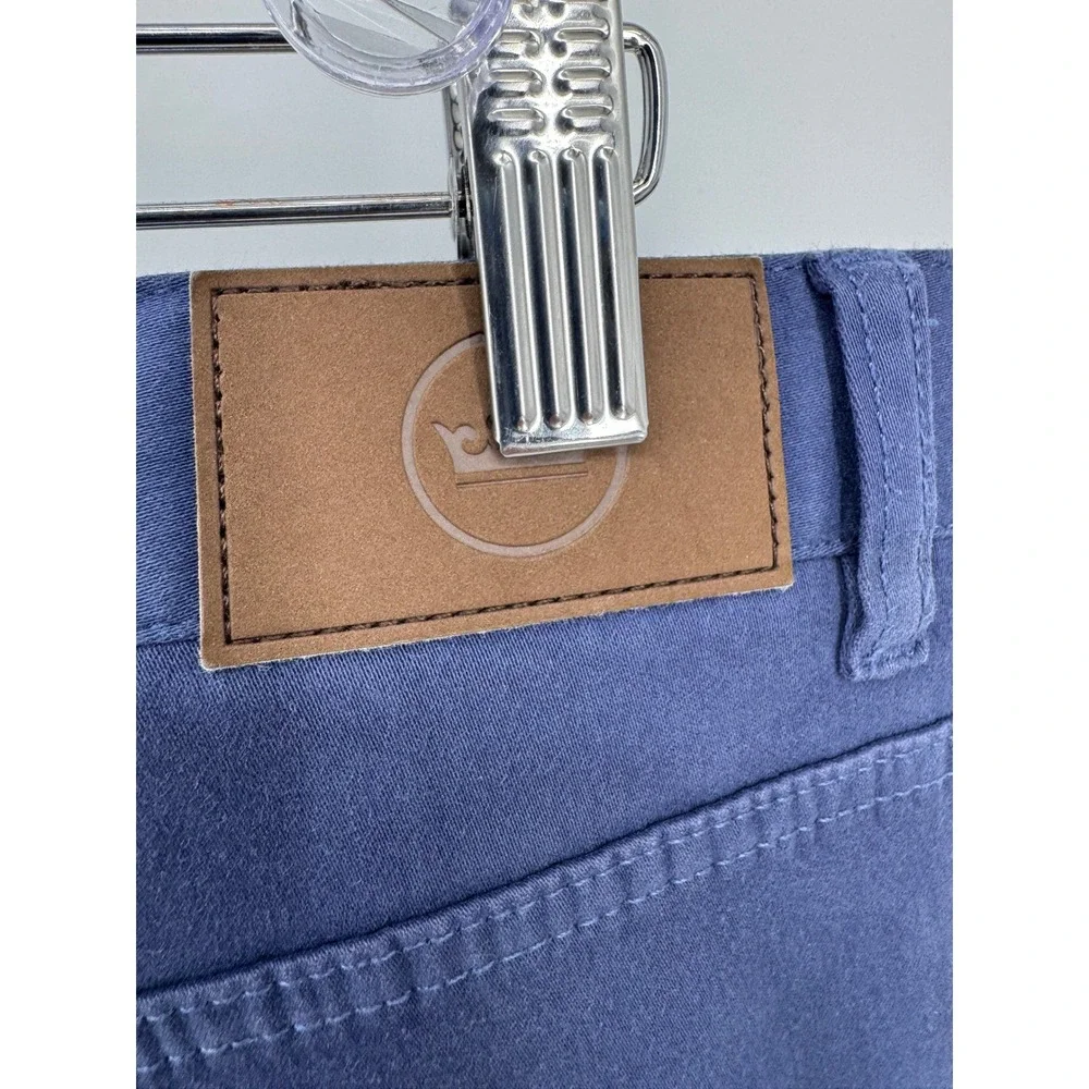 Peter‎ Millar Ultimate Sateen Five Pocket Pants Mens 42x34 Blue Stretch Golf
